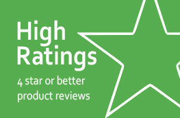 High Product Ratings and Reviews