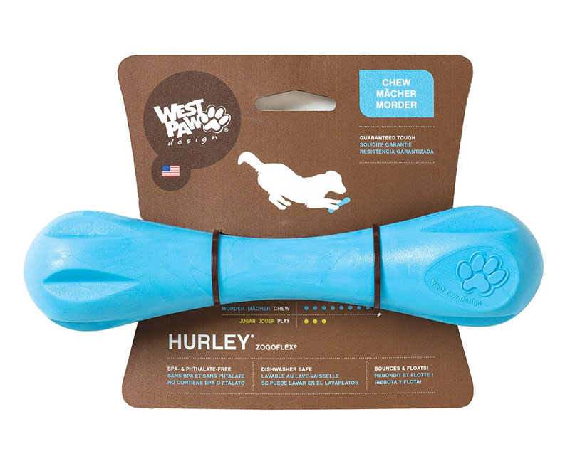 Large West Paw Design Zogoflex Hurley Guaranteed Tough Dog Bone Chew Toy Gran 